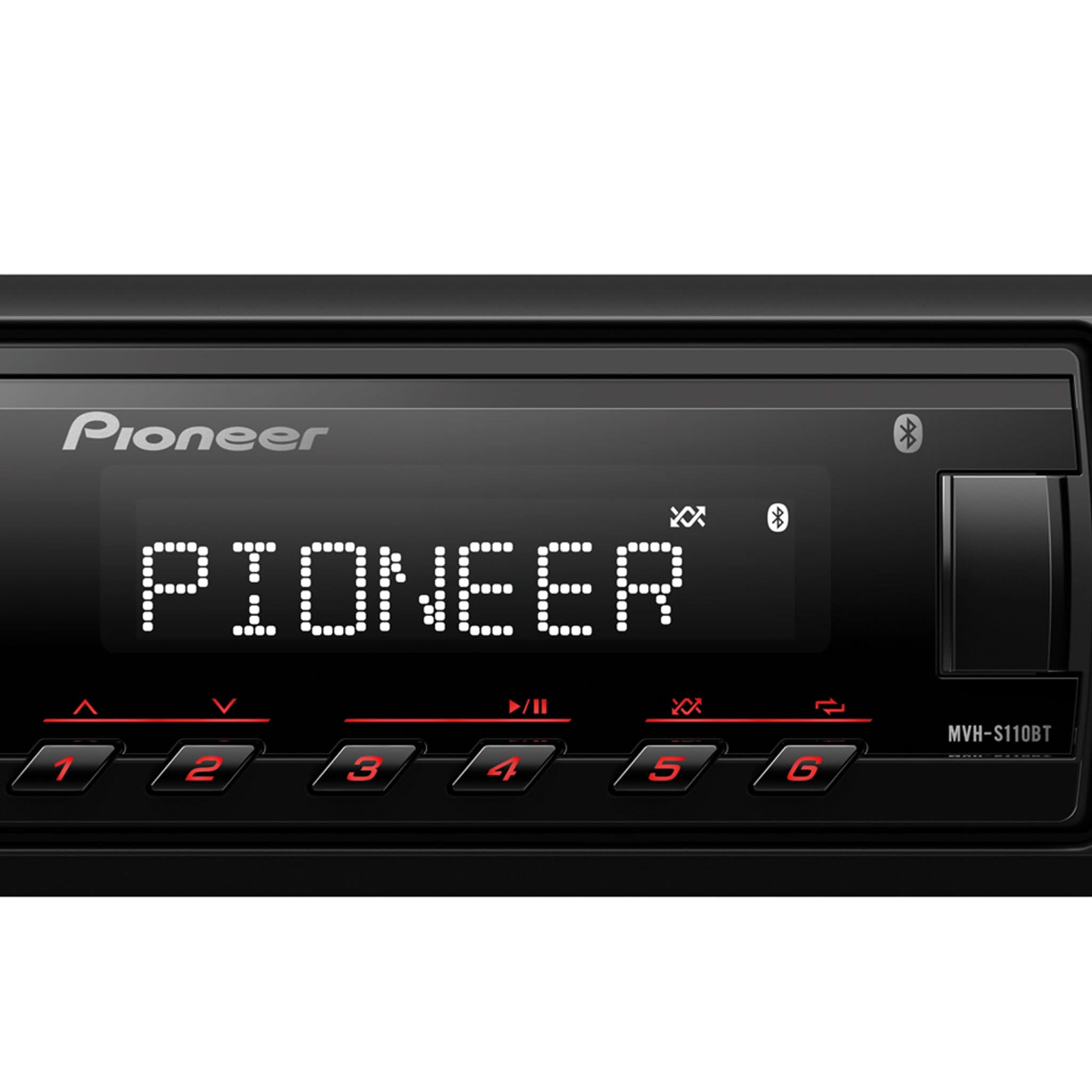 MVH-S110BT Single-DIN Digital Media Receiver with Bluetooth USB FLAC Mechless - Image 4