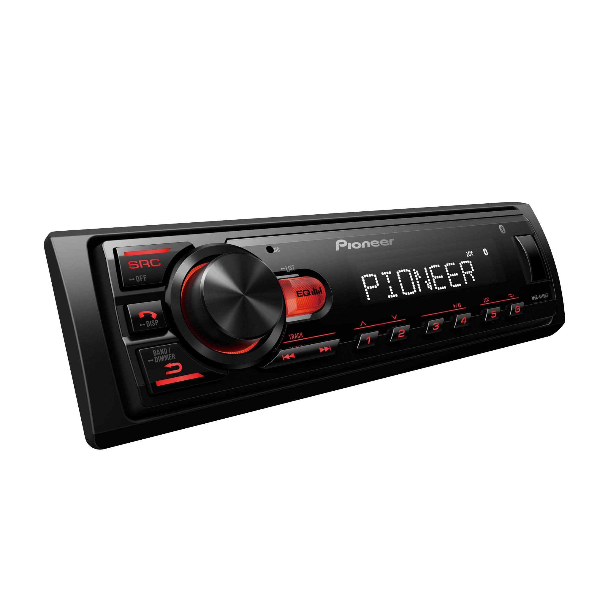 MVH-S110BT Single-DIN Digital Media Receiver with Bluetooth USB FLAC Mechless - Image 2