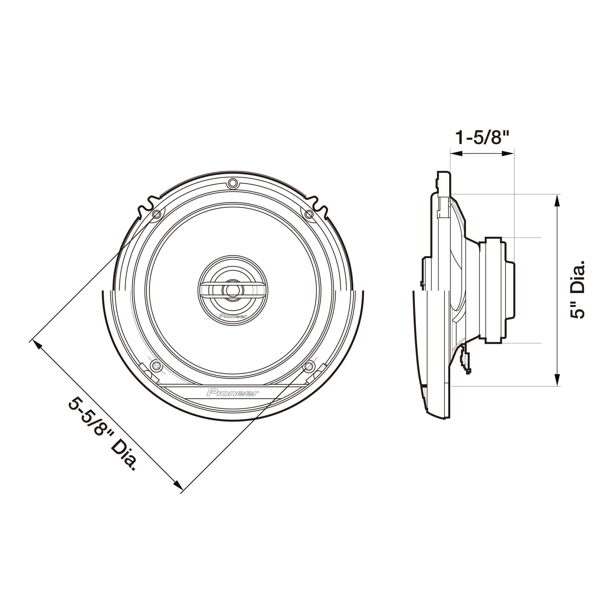 TS-G650 6.5" G-Series 2-Way Coaxial Car Speakers 300W Max (Pair) - Image 5