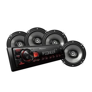 MXT-S1466BT Car Stereo & 4 Speaker Bundle with Bluetooth Upgrade Package