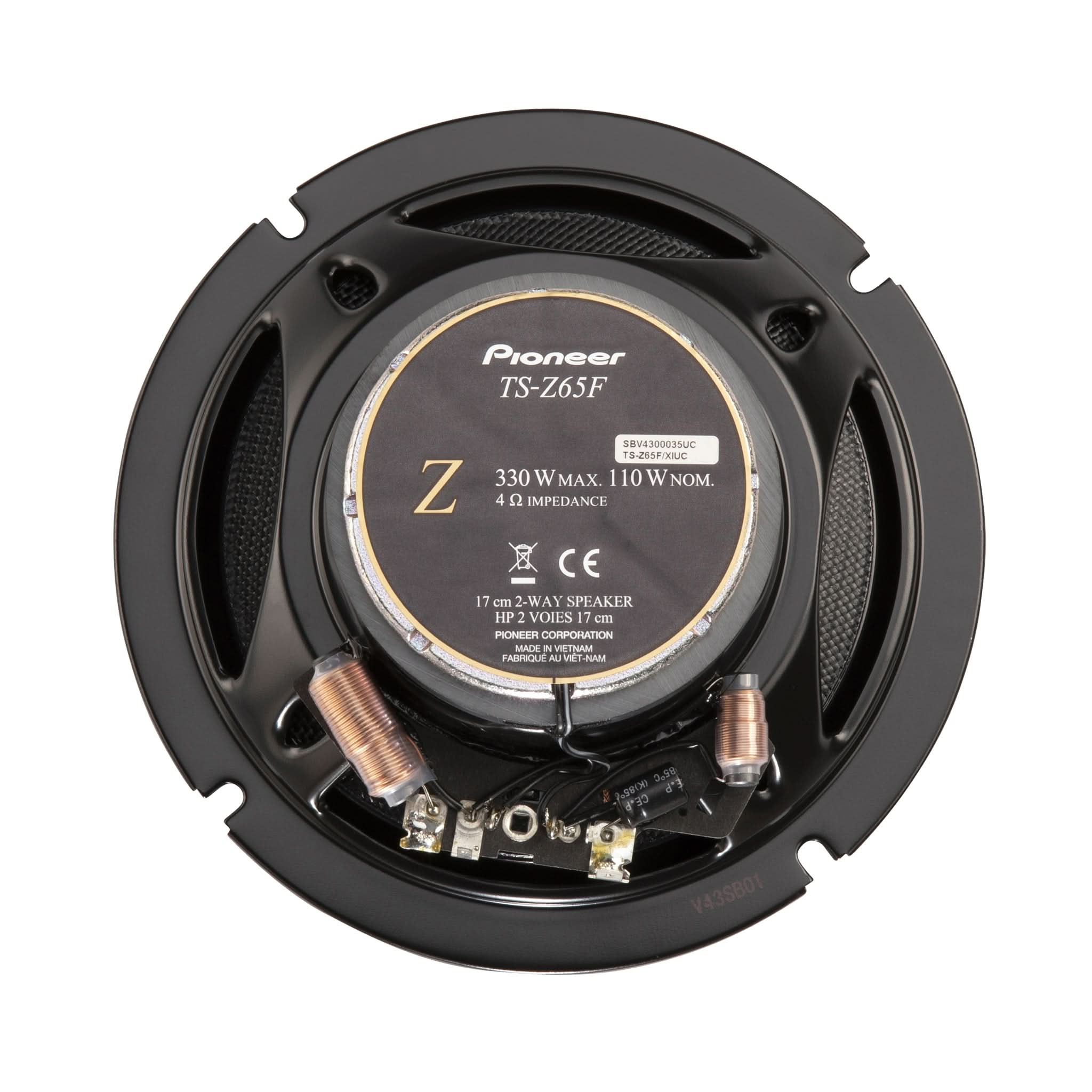 TS-Z65F 6.5" Z-Series 2-Way Coaxial Speakers | Hi-Res Audio | 330W Max - Image 6