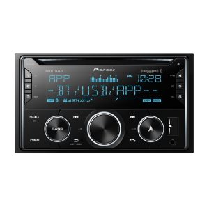 FH-S722BS DOUBLE-DIN CD RECEIVER w/ Pioneer Smart Sync / 6X RCA HI-VOLT / USB / BT / SXM
