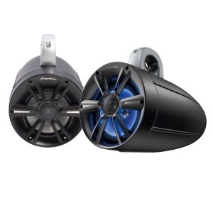 TS-ME770TSB 7.7" 2-Way Marine Tower Speakers IPX7 (Black) with RGB LED